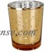 Just Artifacts Speckled Rose Gold Mercury Votive Candle Holder (1pcs, 2.75"H, Speckled Rose Gold) - Home and Wedding Mercury Glass Candle Holders by Just Artifacts   